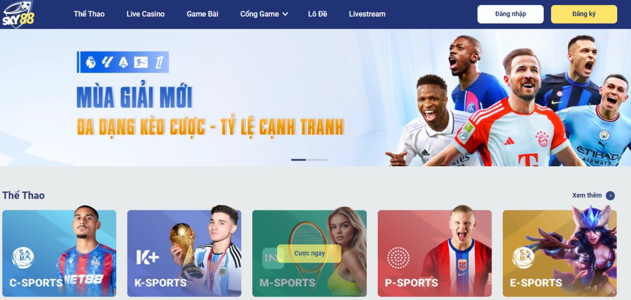 Sky88 - Thương Hiệu Nhà Cái Giải Trí Uy Tín Số 1 Châu Âu 3 Sky88 - Sân chơi cá cược hiện đại bậc nhất hiện nay