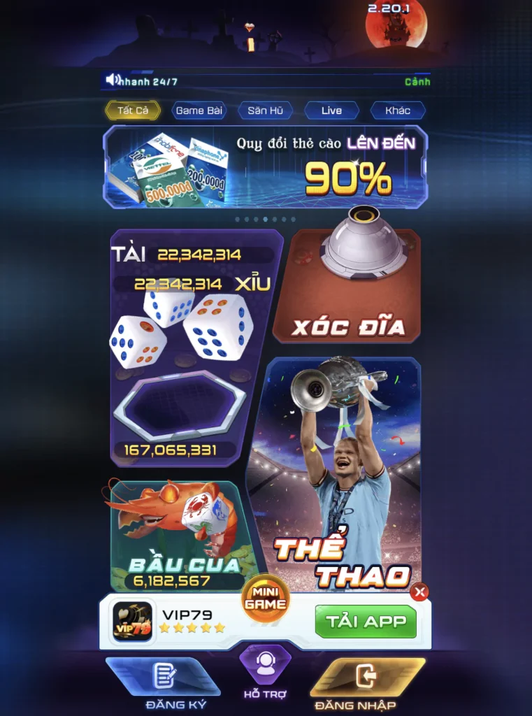 Vip79 Thiên Đường Giải Trí Trực Tuyến Đáng Tin Cậy Năm 2024 4 Cược cạnh tranh công bằng cho tất cả người chơi